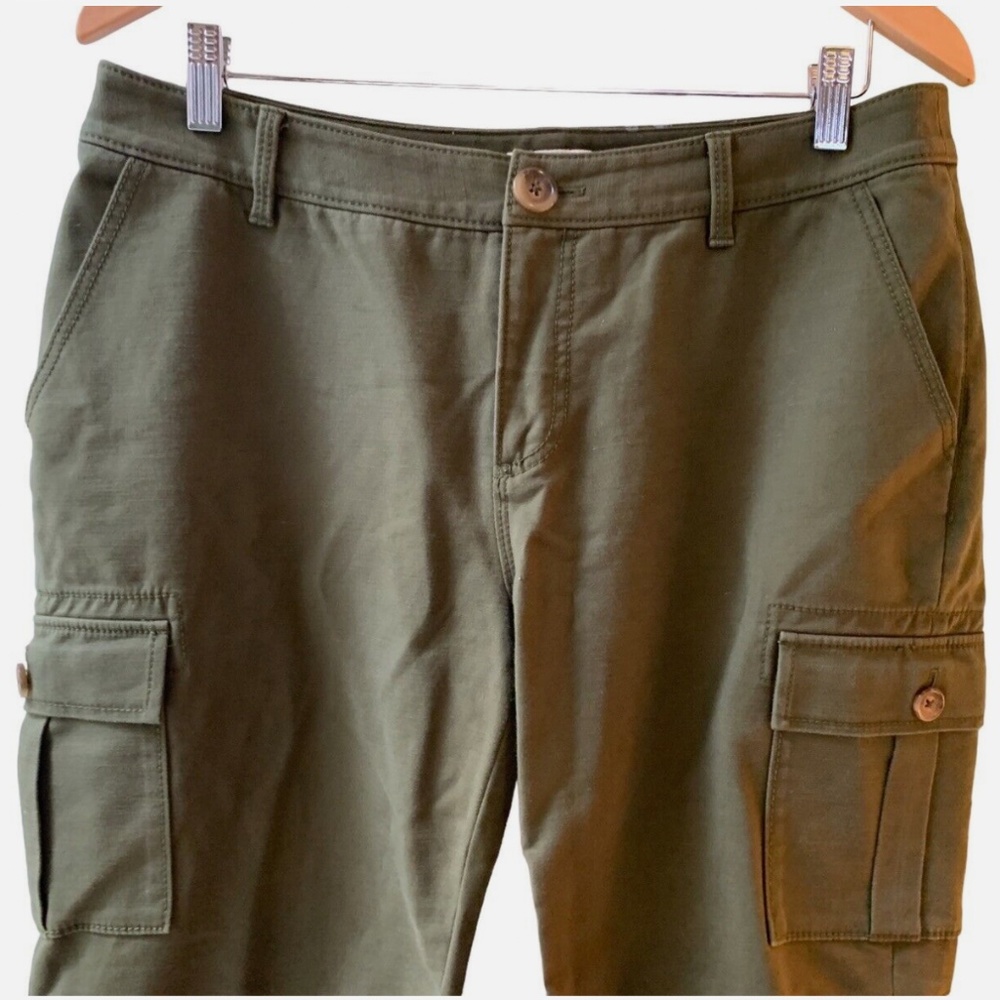 Kate Spade Slim Cargo Pants with Zip Ankles